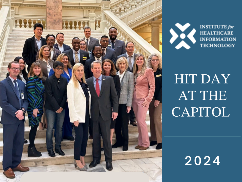 IHIT Leaders alongside the Governor and Lt. Governor on the Geaorgia State Capitol steps.